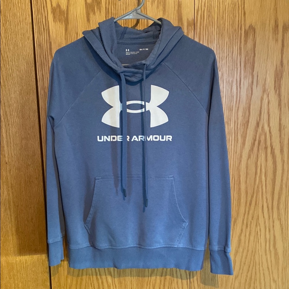 Under Armour Slate Blue Hoodie size small.